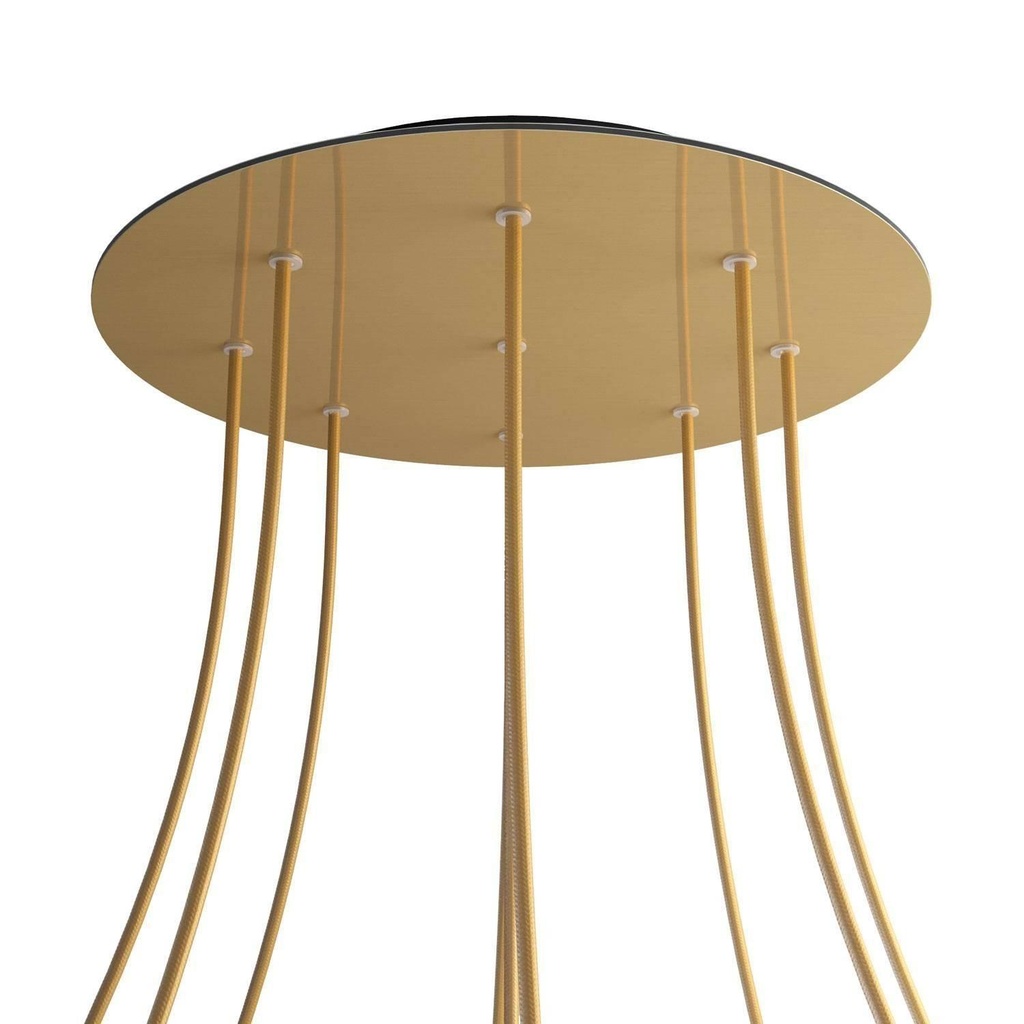 Rose-One XXL rosette round, 400 mm diameter with 9 holes and 4 holes