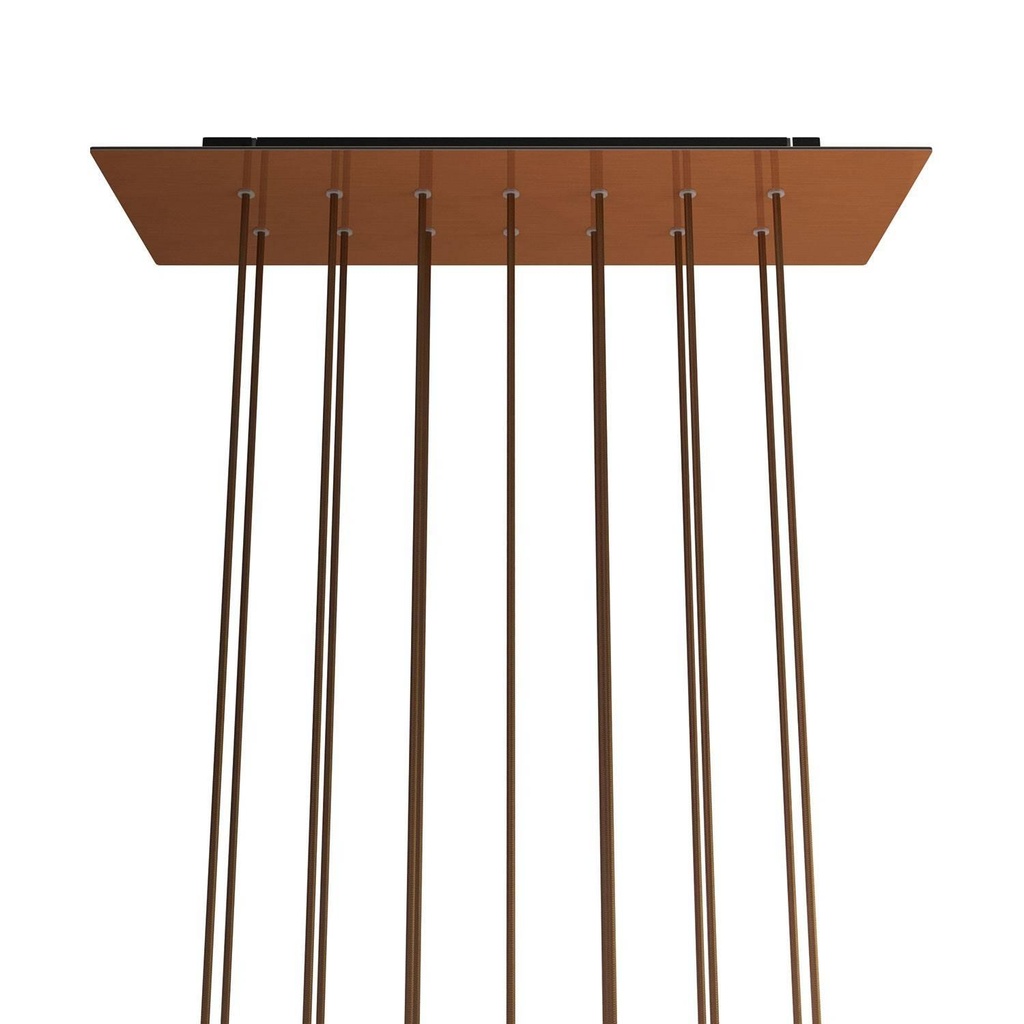 Rosone XXL Rose-One rettangolare a 14 fori e 6 fori laterali,