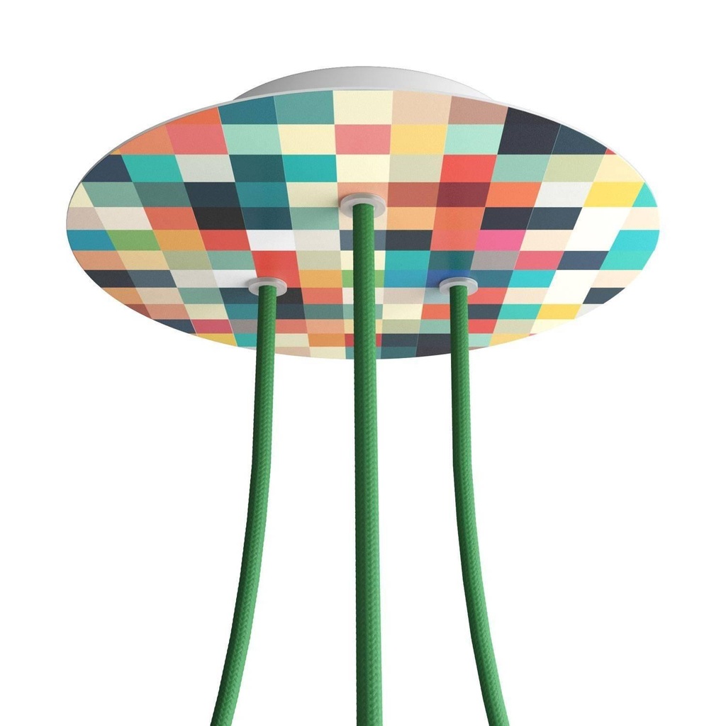 Rose-One round rosette, diameter 200 mm with 3 holes and 4 holes