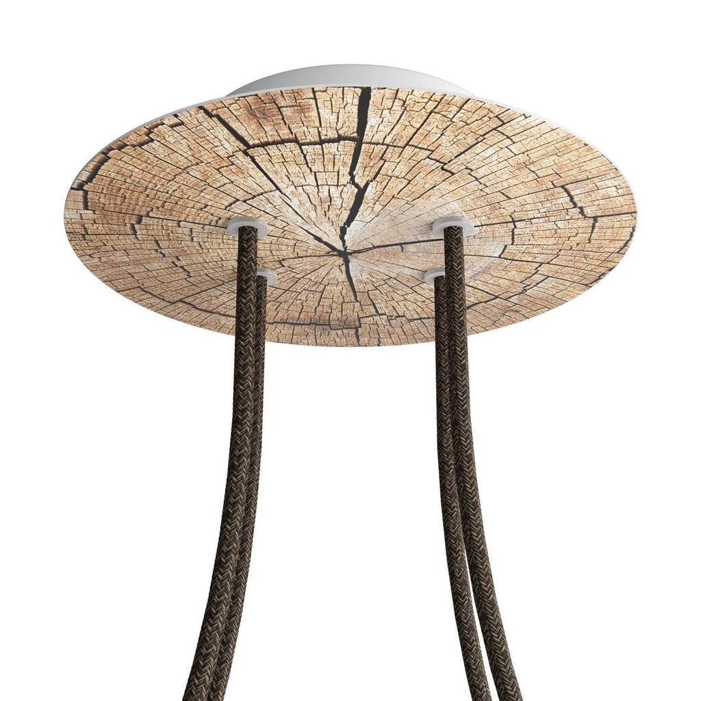 Rosone Rose-One rotondo, diametro 200 mm con 4 fori e 4 fori