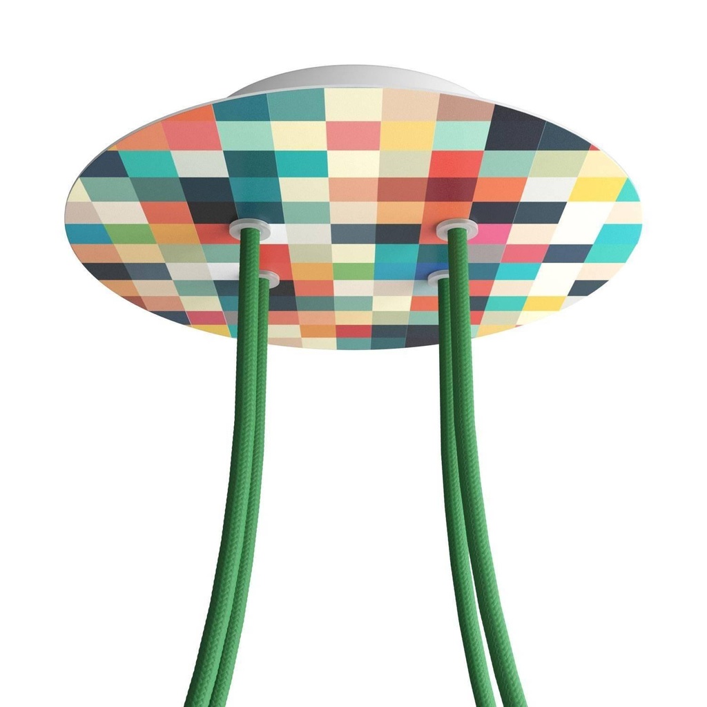 Rose-One round rosette, diameter 200 mm with 4 holes