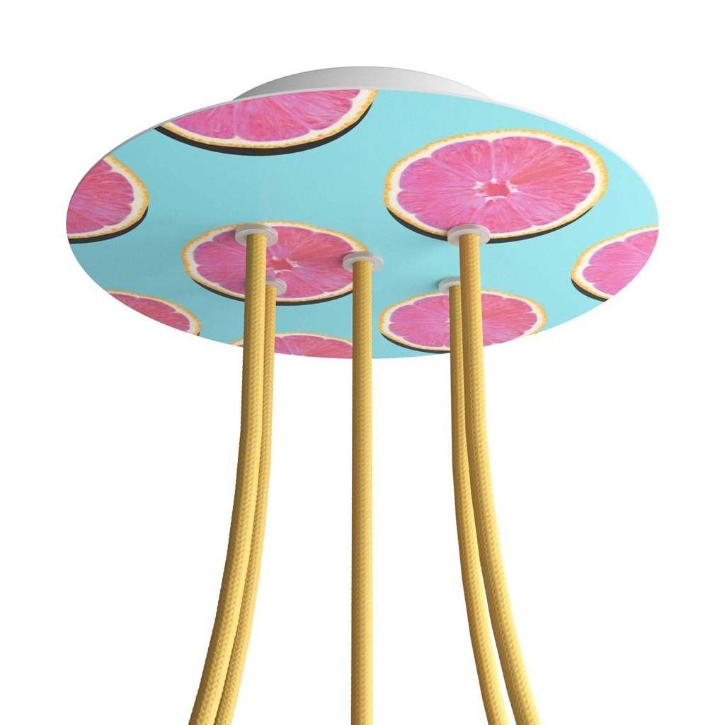Rose-One round rosette, diameter 200 mm with 5 holes and 4 holes