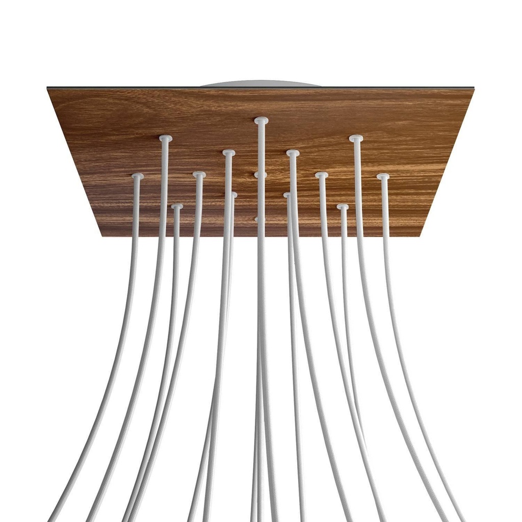 Rosone XXL Rose-One quadrato, 400 mm con 15 fori e 4 fori laterali