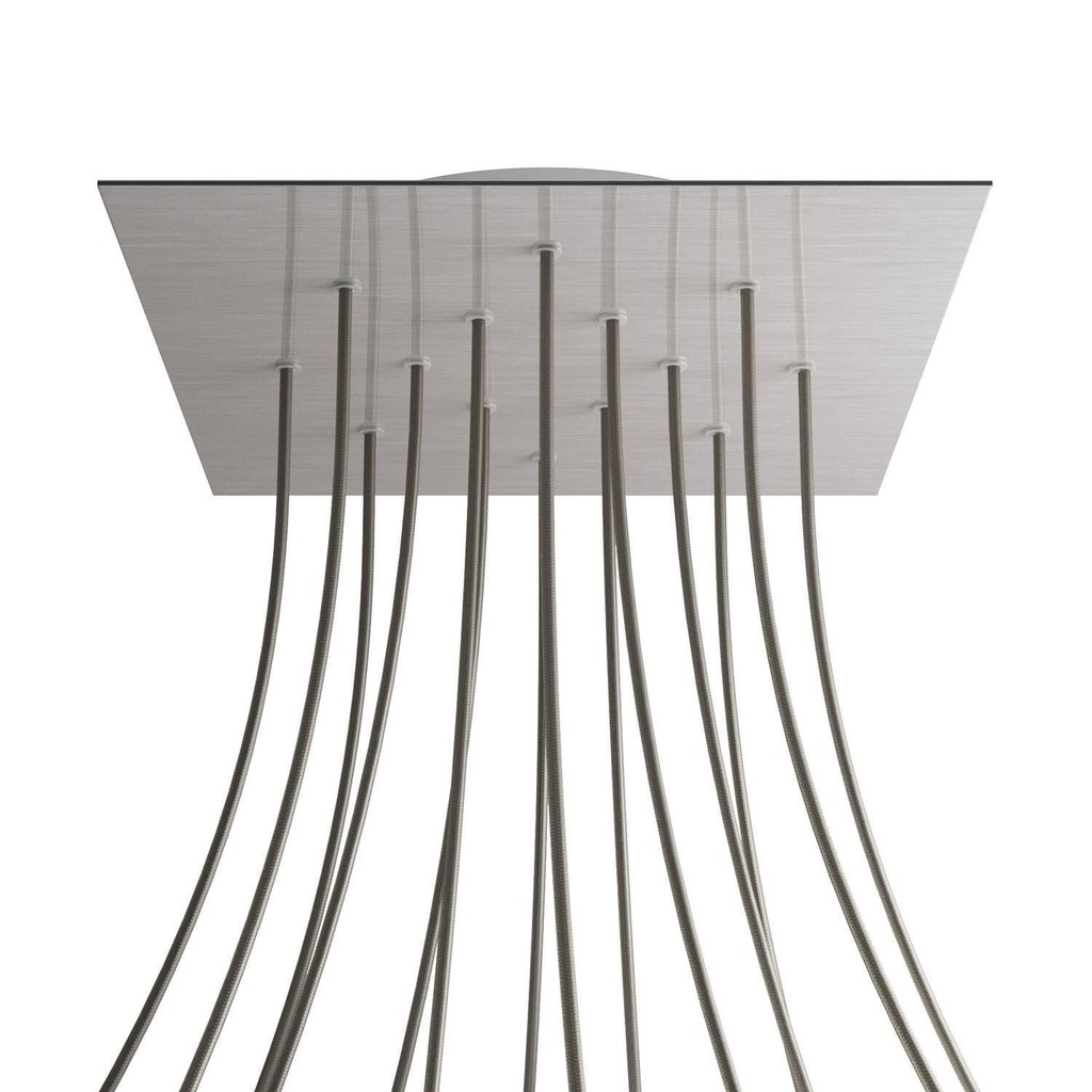 XXL Rose-One square rosette, 400 mm with 14 holes and 4 side holes