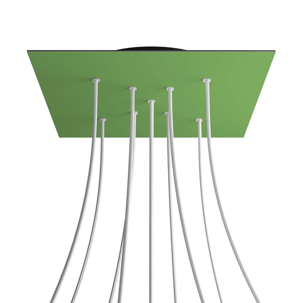 [8050997071653] XXL Rose-One square rosette, 400 mm with 9 X holes and 4 side holes
