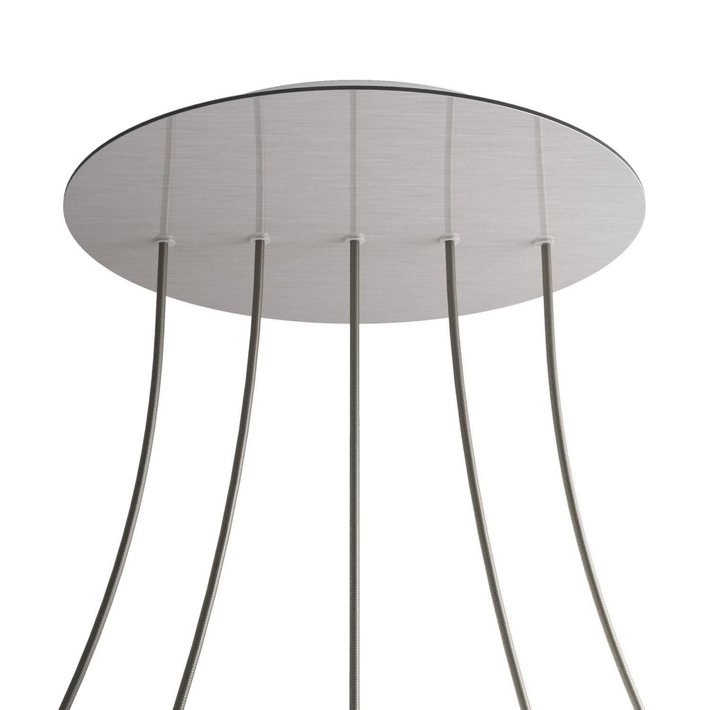Rose-One XXL rosette round, diameter 400 mm with 5 holes in line and 4