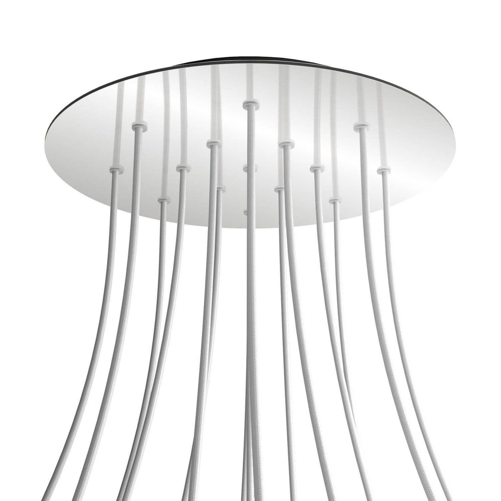 Rose-One XXL rosette round, 400 mm diameter with 15 holes and 4 holes