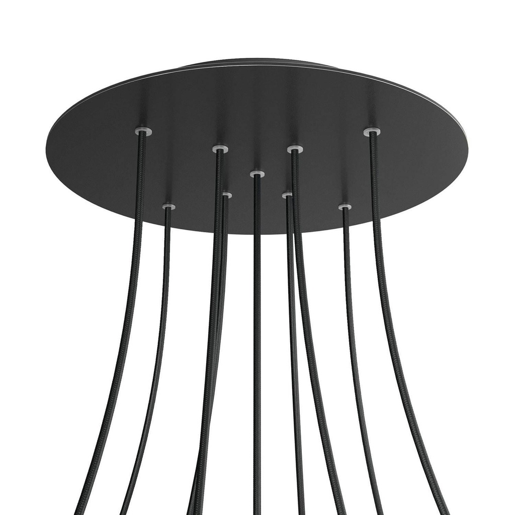 Rosone XXL Rose-One rotondo, diametro 400 mm con 9 fori a X e 4 fori