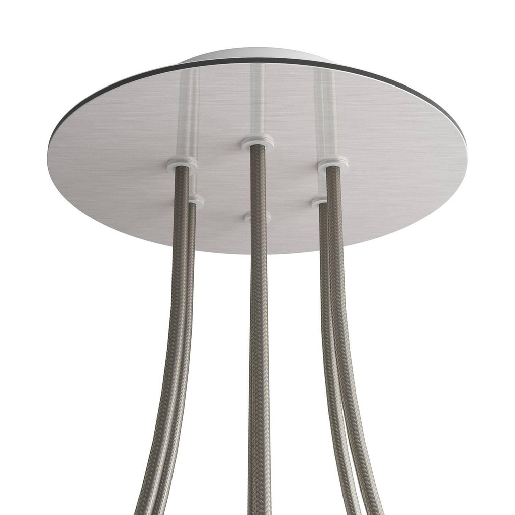 Rose-One round rosette, diameter 200 mm with 6 holes and 4 side holes