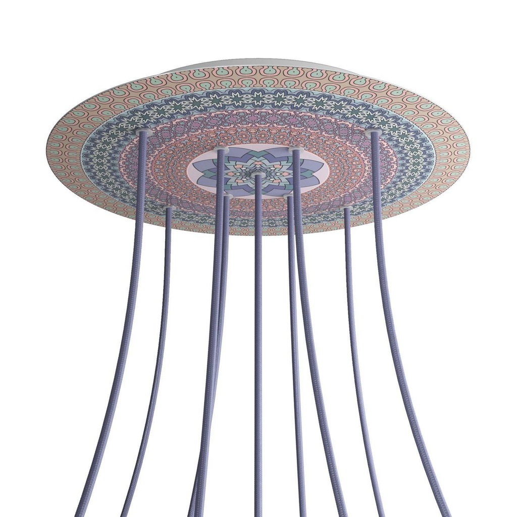 Rose-One XXL rosette round, diameter 400 mm with 9 X and 4 holes