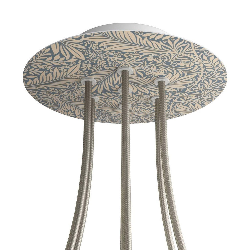 Rosone Rose-One rotondo, diametro 200 mm con 7 fori e 4 fori