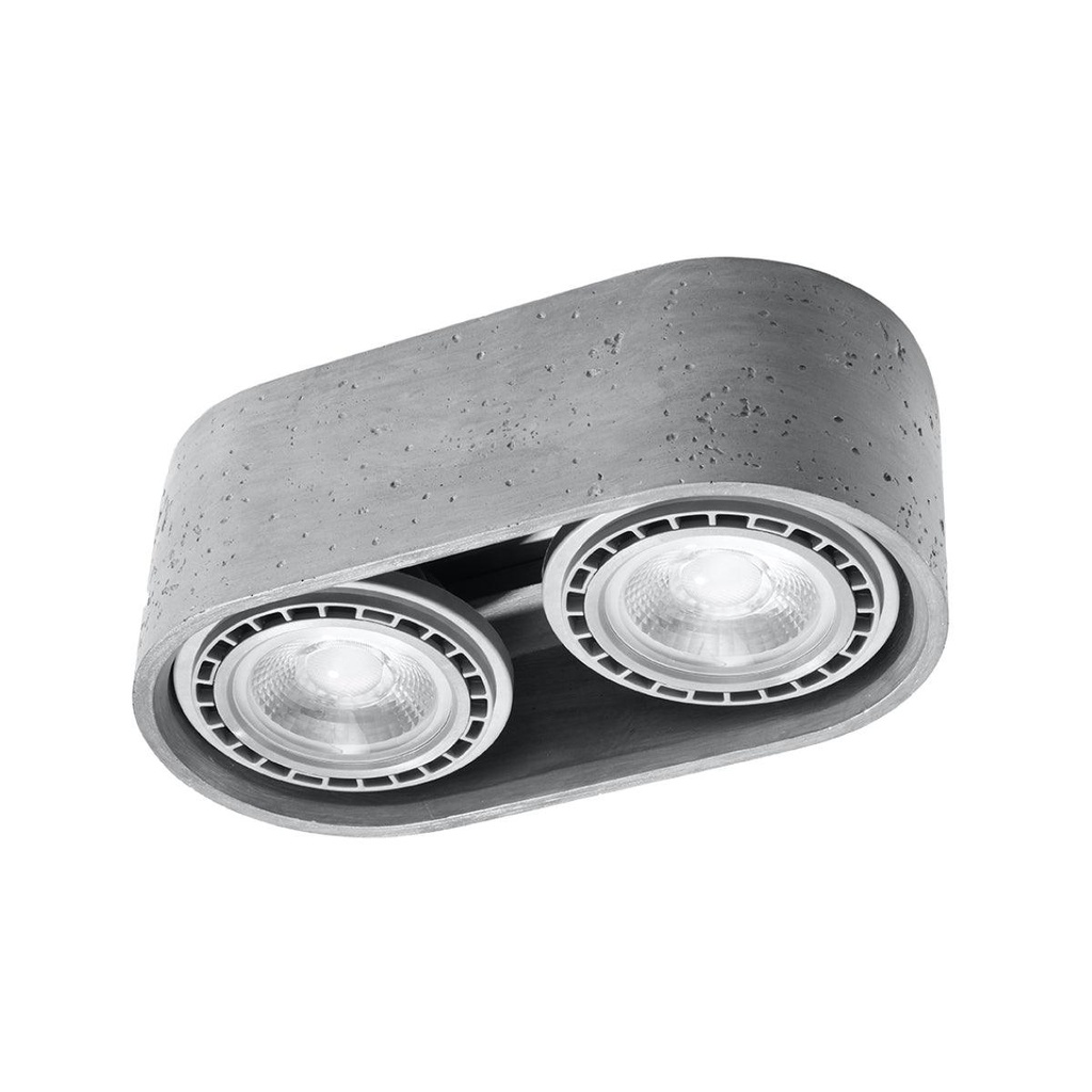 [SL.0882] Lampada da soffitto BASIC 2 in cemento
