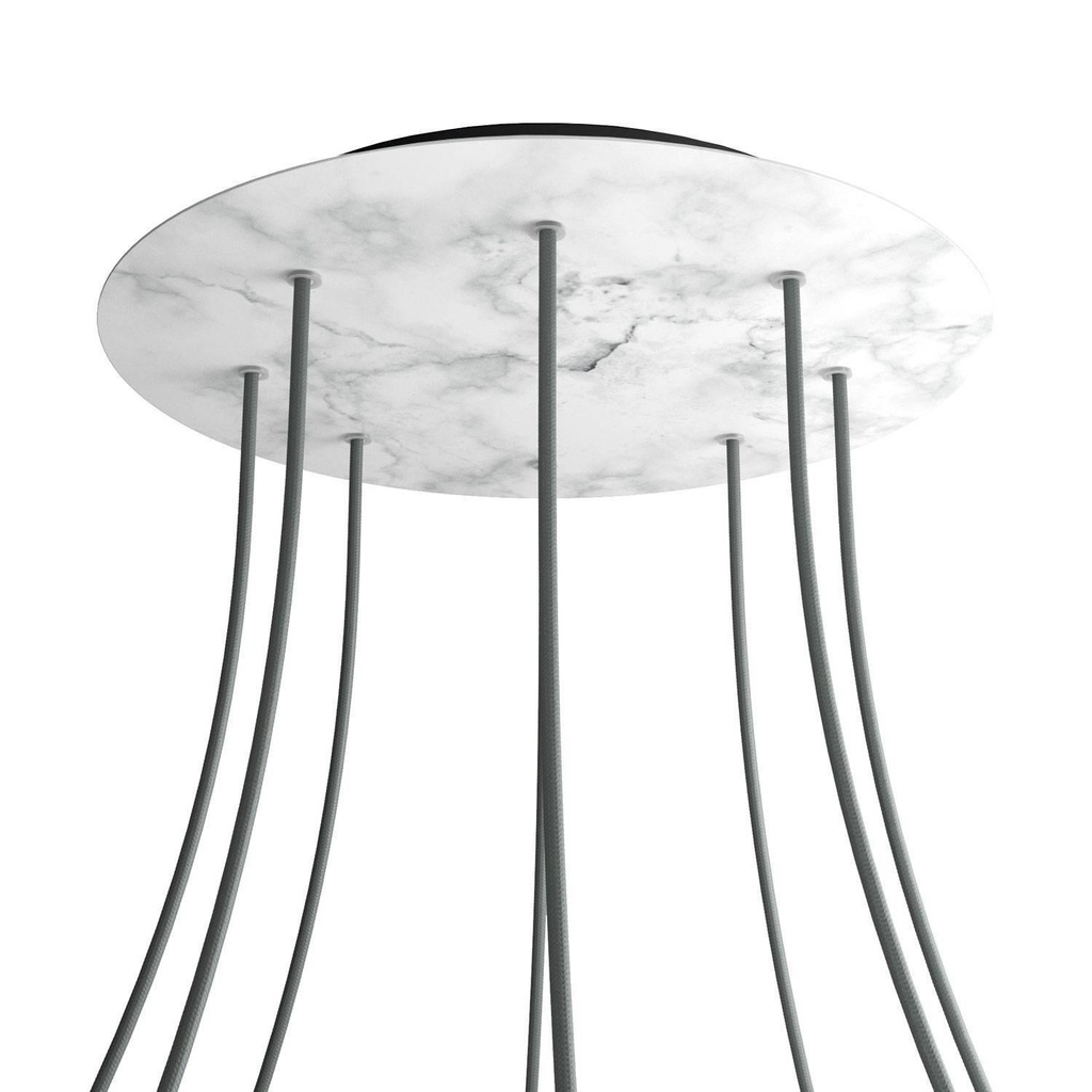 Rosone XXL Rose-One rotondo, diametro 400 mm con 8 fori e 4 fori