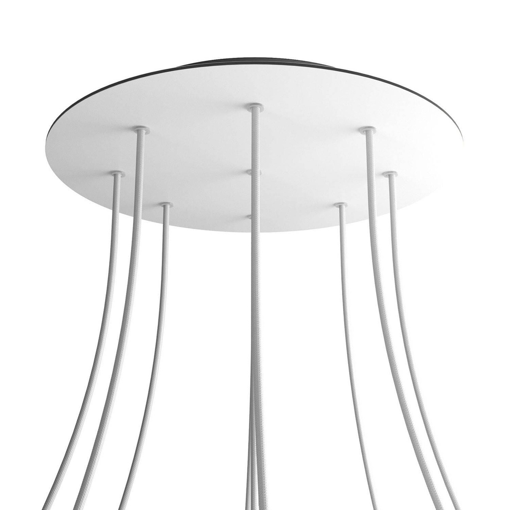 Rosone XXL Rose-One rotondo, diametro 400 mm con 9 fori e 4 fori