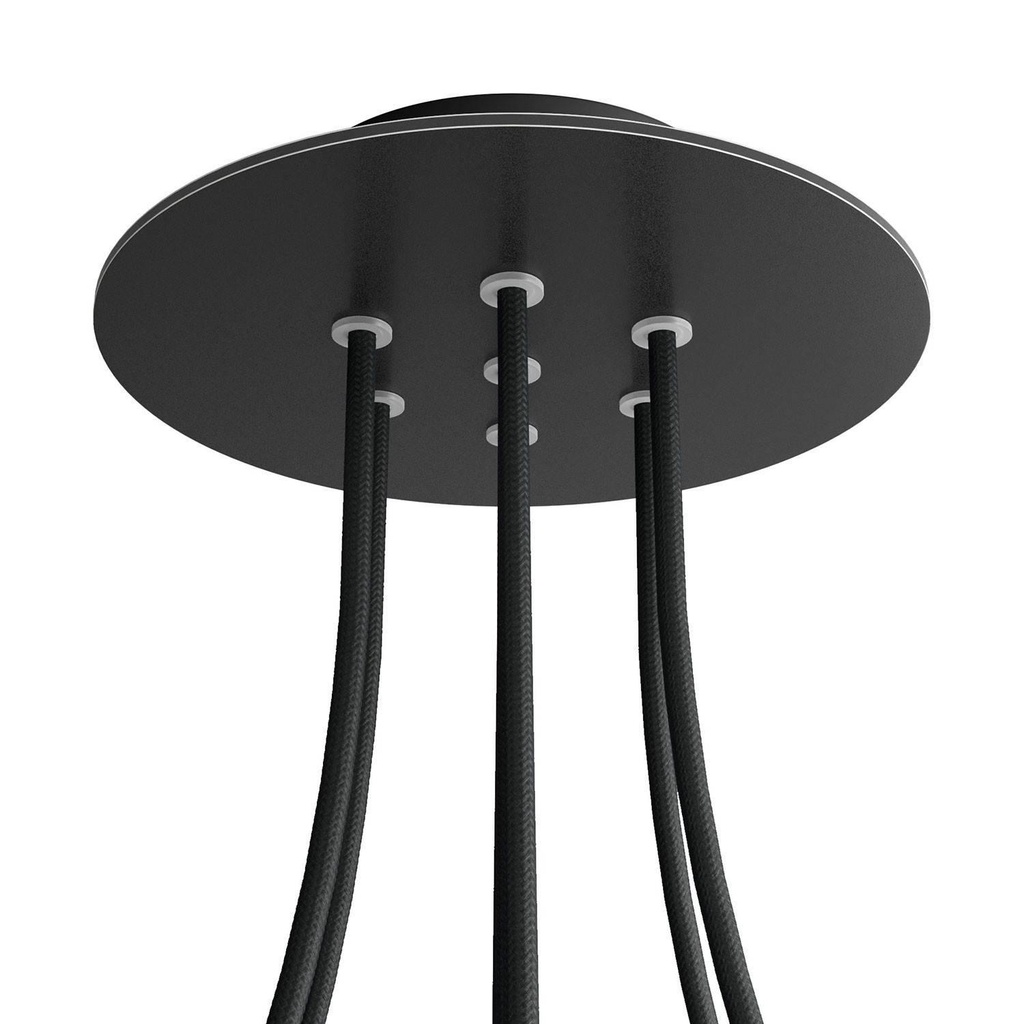 Rose-One round rosette, diameter 200 mm with 7 holes and 4 side holes