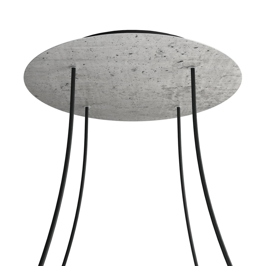 Rosone XXL Rose-One rotondo, diametro 400 mm con 4 fori e 4 fori