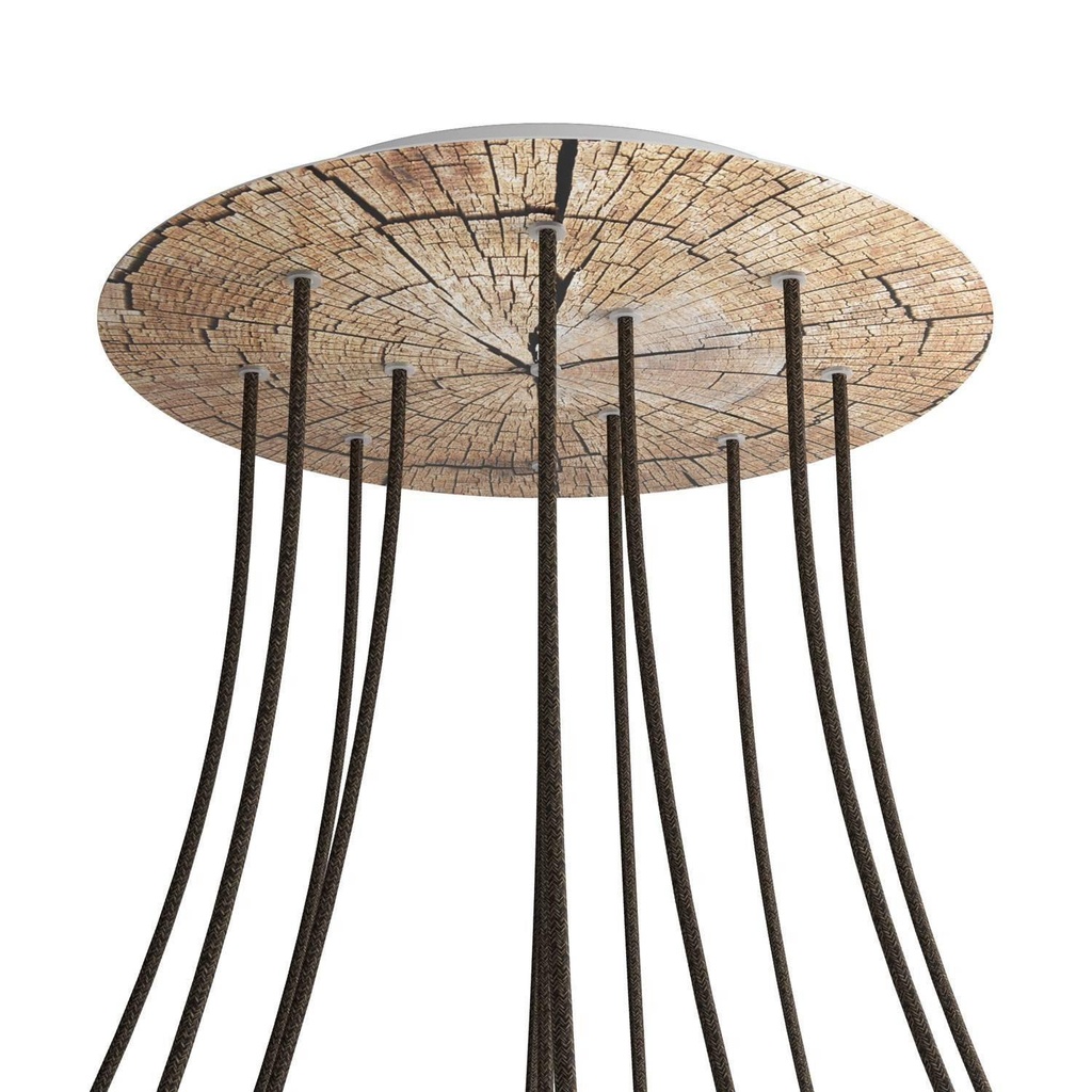 Rosone XXL Rose-One rotondo, diametro 400 mm con 12 fori e 4 fori