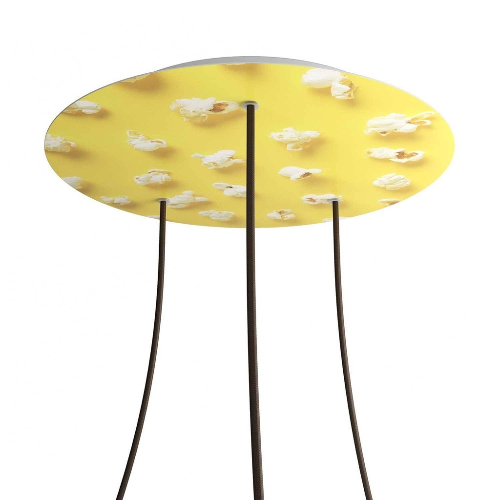 Rose-One XXL rosette round, 400 mm diameter with 3 holes and 4 holes