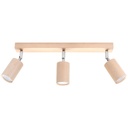 BERG 3 ceiling light in natural wood