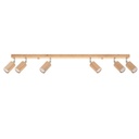 Lampada da soffitto BERG 6 in legno naturale