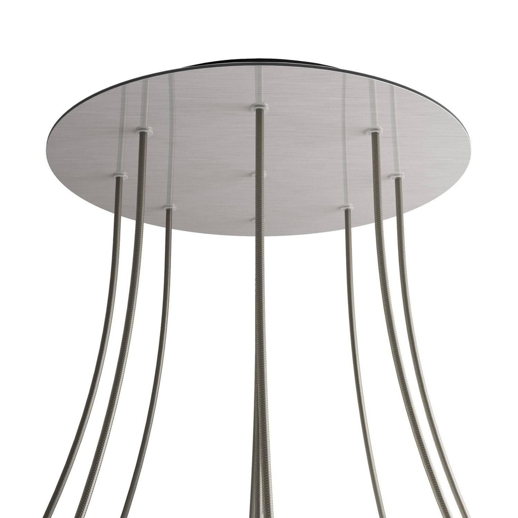 Rose-One XXL rosette round, 400 mm diameter with 9 holes and 4 holes