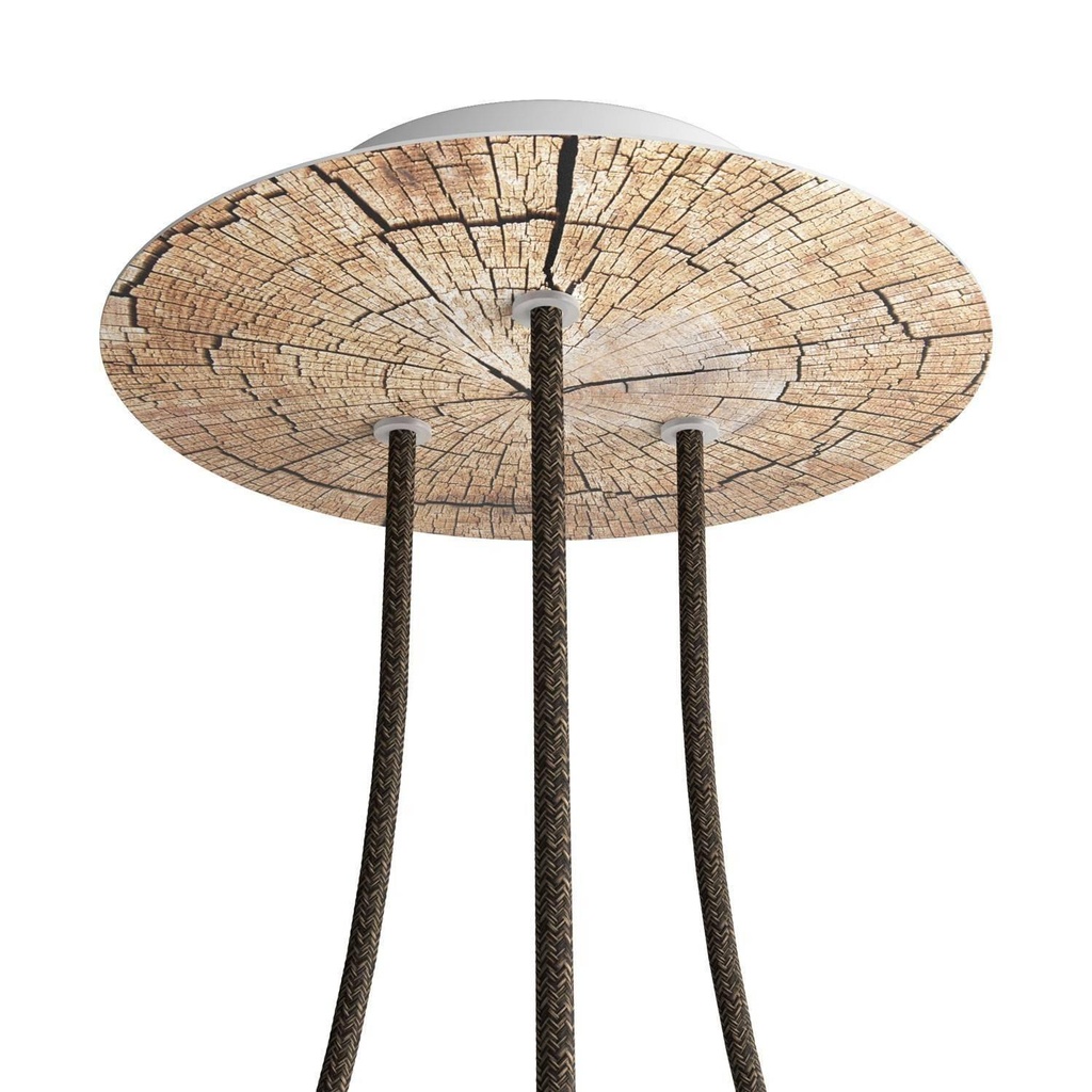 Rosone Rose-One rotondo, diametro 200 mm con 3 fori e 4 fori