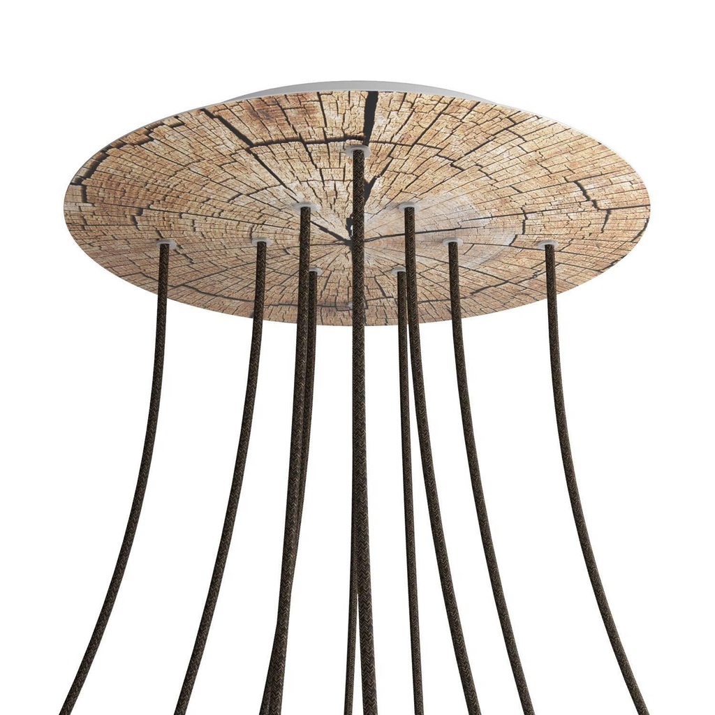 Rosone XXL Rose-One rotondo, diametro 400 mm con 10 fori e 4 fori