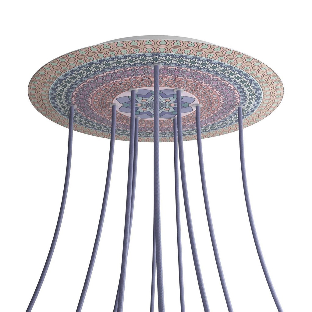 Rose-One XXL rosette round, 400 mm diameter with 10 holes and 4 holes