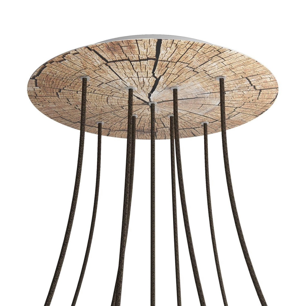 Rose-One XXL rosette round, diameter 400 mm with 9 X and 4 holes