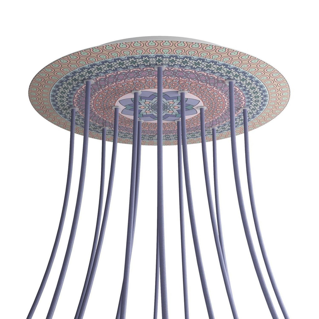 Rosone XXL Rose-One SMART rotondo, diametro 400 mm con 14 fori -