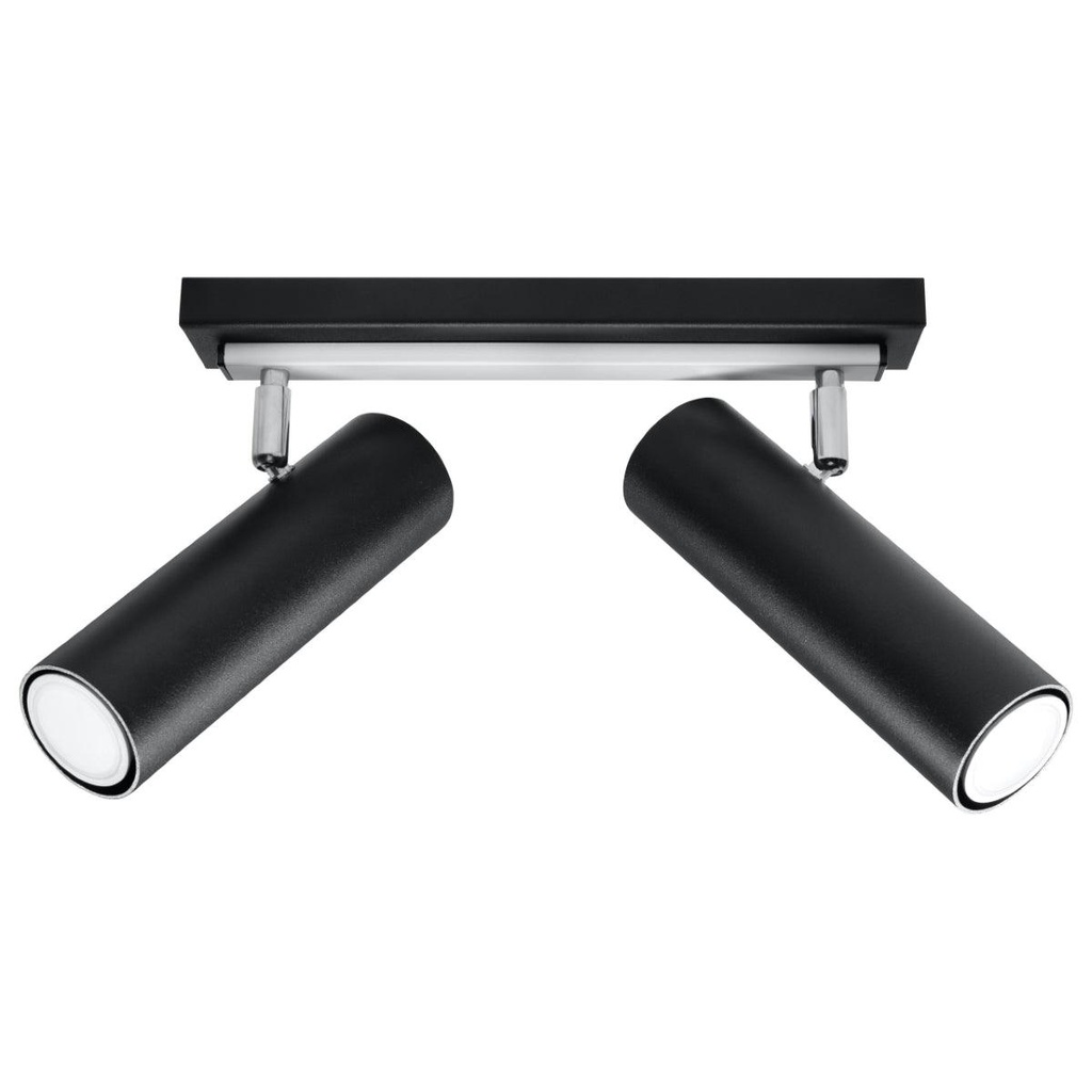 DIREZIONE 2 ceiling light black