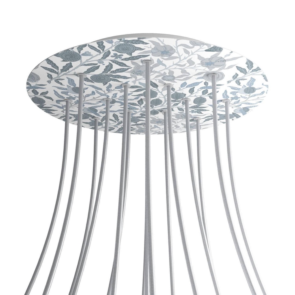 Rose-One XXL rosette round, 400 mm diameter with 15 holes and 4 holes