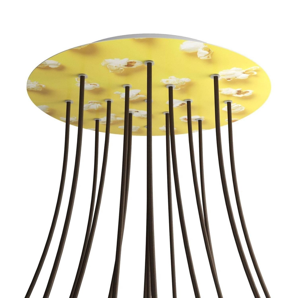 Rose-One XXL rosette round, 400 mm diameter with 15 holes and 4 holes