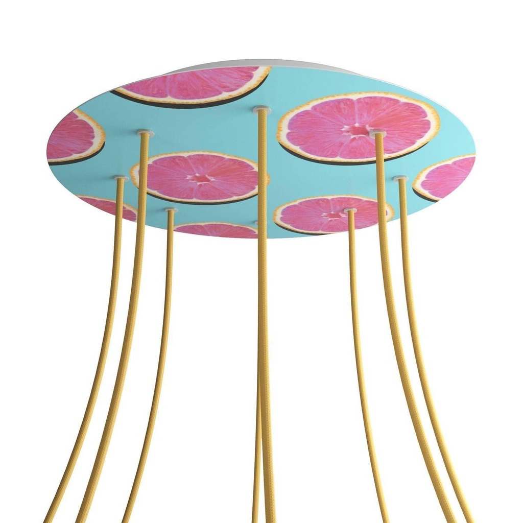 Rosone XXL Rose-One rotondo, diametro 400 mm con 8 fori e 4 fori