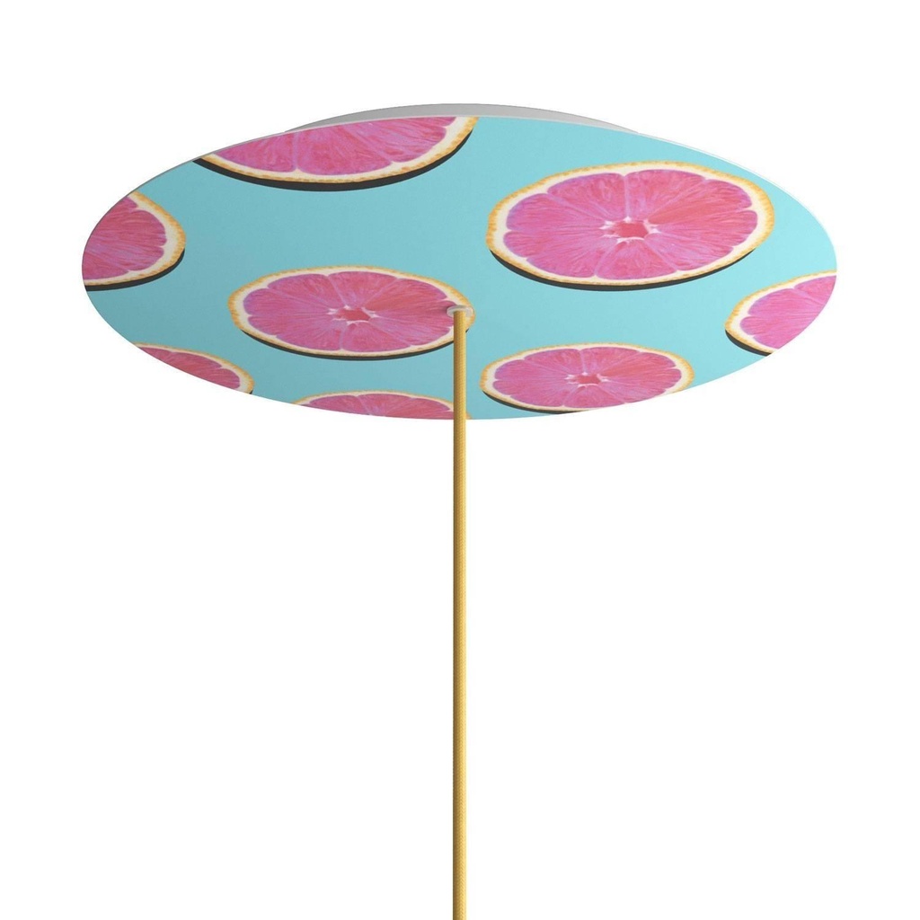 Rose-One XXL rosette round, 400 mm diameter with 1 hole and 4 holes