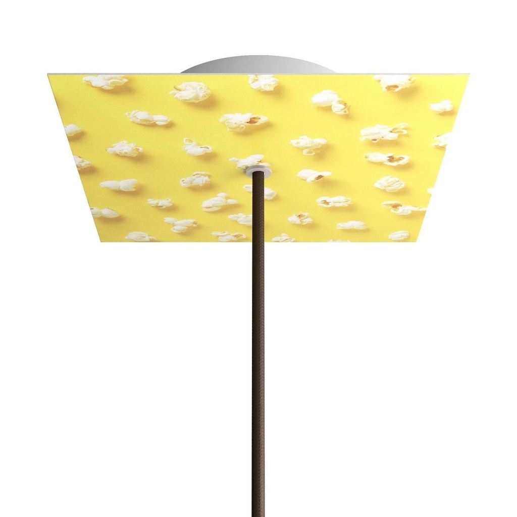 Rose-One square rosette, 200 mm with 1 hole and 4 side holes - PROMO