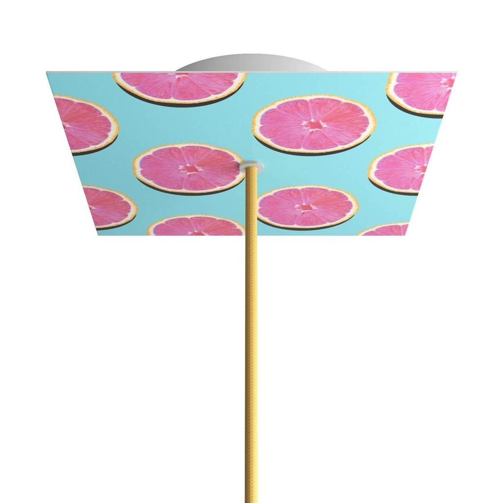 Rose-One square rosette, 200 mm with 1 hole and 4 side holes - PROMO