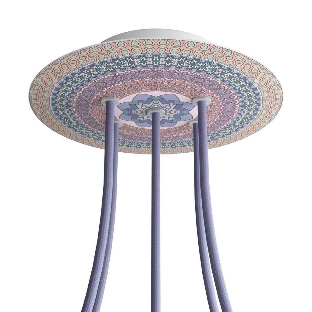 Rosone Rose-One rotondo, diametro 200 mm con 5 fori e 4 fori