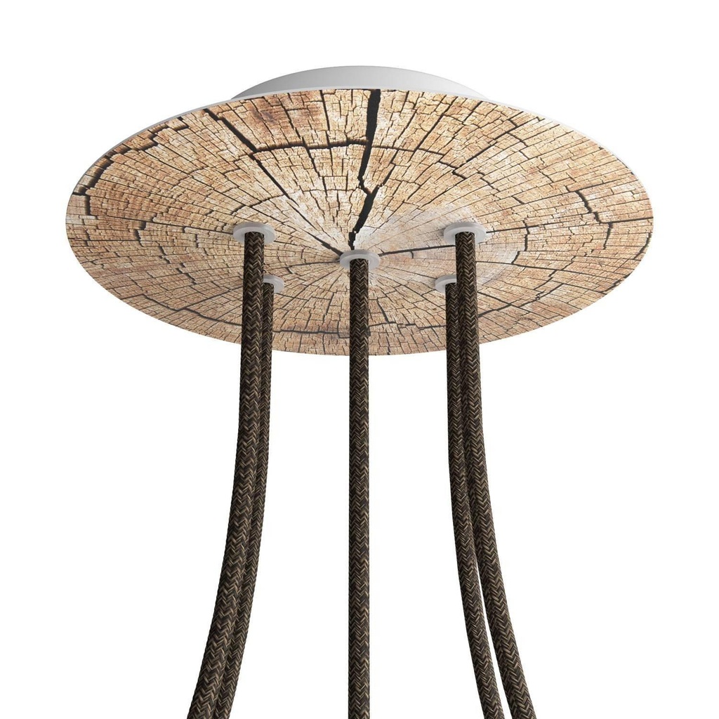 Rose-One round rosette, diameter 200 mm with 5 holes and 4 holes