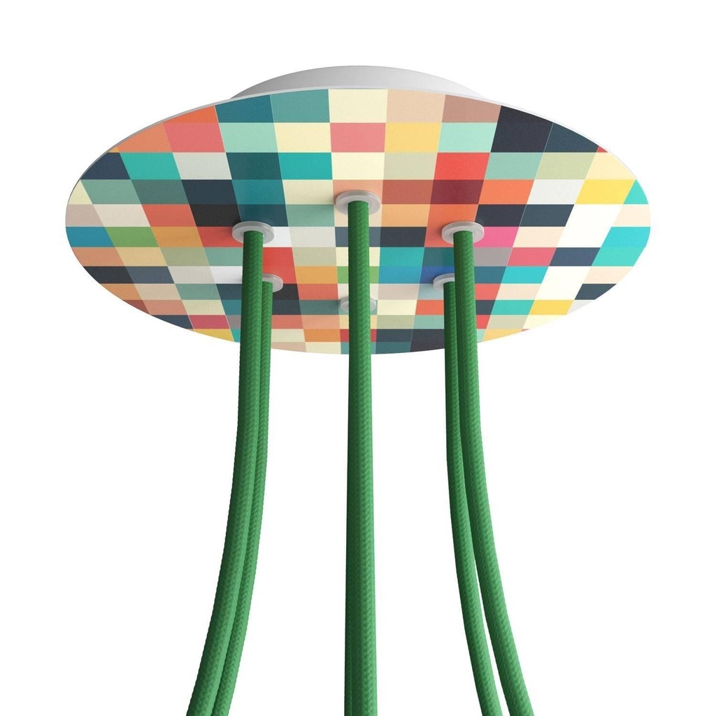 Rose-One round rosette, diameter 200 mm with 6 holes and 4 holes