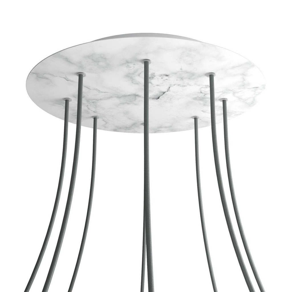 Rosone XXL Rose-One SMART rotondo, diametro 400 mm con 8 fori -