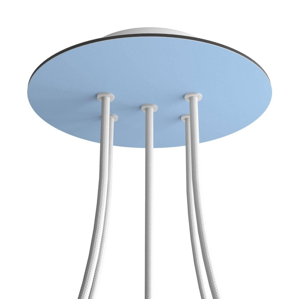 Rose-One rosette round, diameter 200 mm with 5 holes and 4 side holes