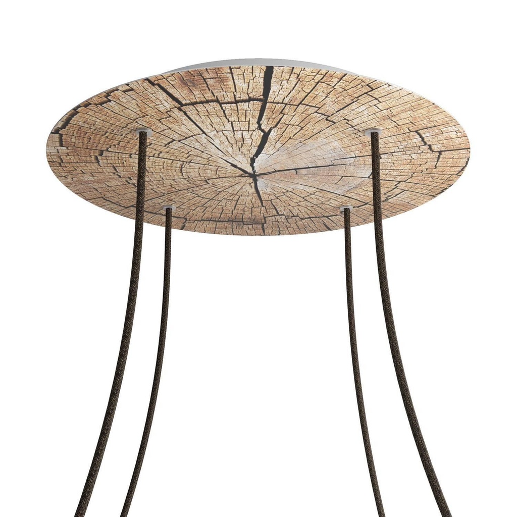 Rose-One XXL rosette round, 400 mm diameter with 4 holes