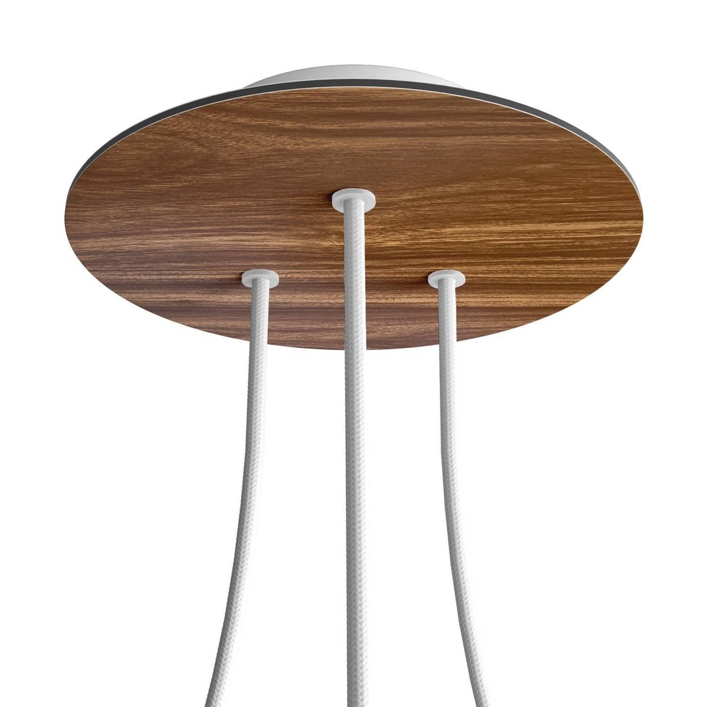 Rose-One round rosette, diameter 200 mm with 3 holes and 4 side holes