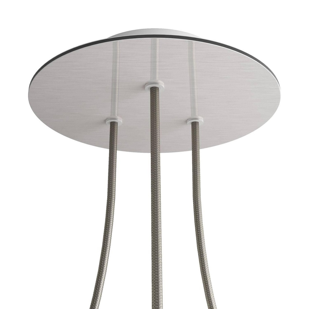 Rose-One round rosette, diameter 200 mm with 3 holes and 4 side holes