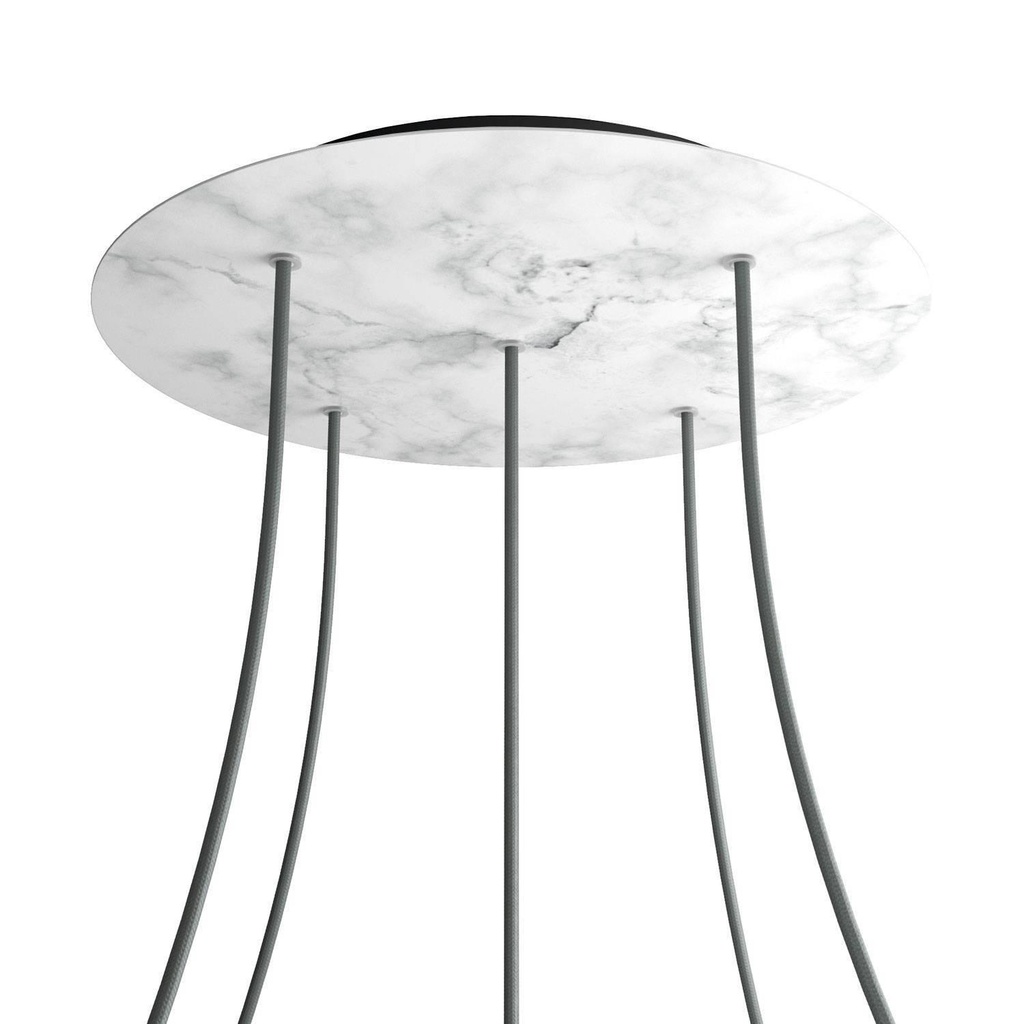 Rosone XXL Rose-One rotondo, diametro 400 mm con 5 fori e 4 fori