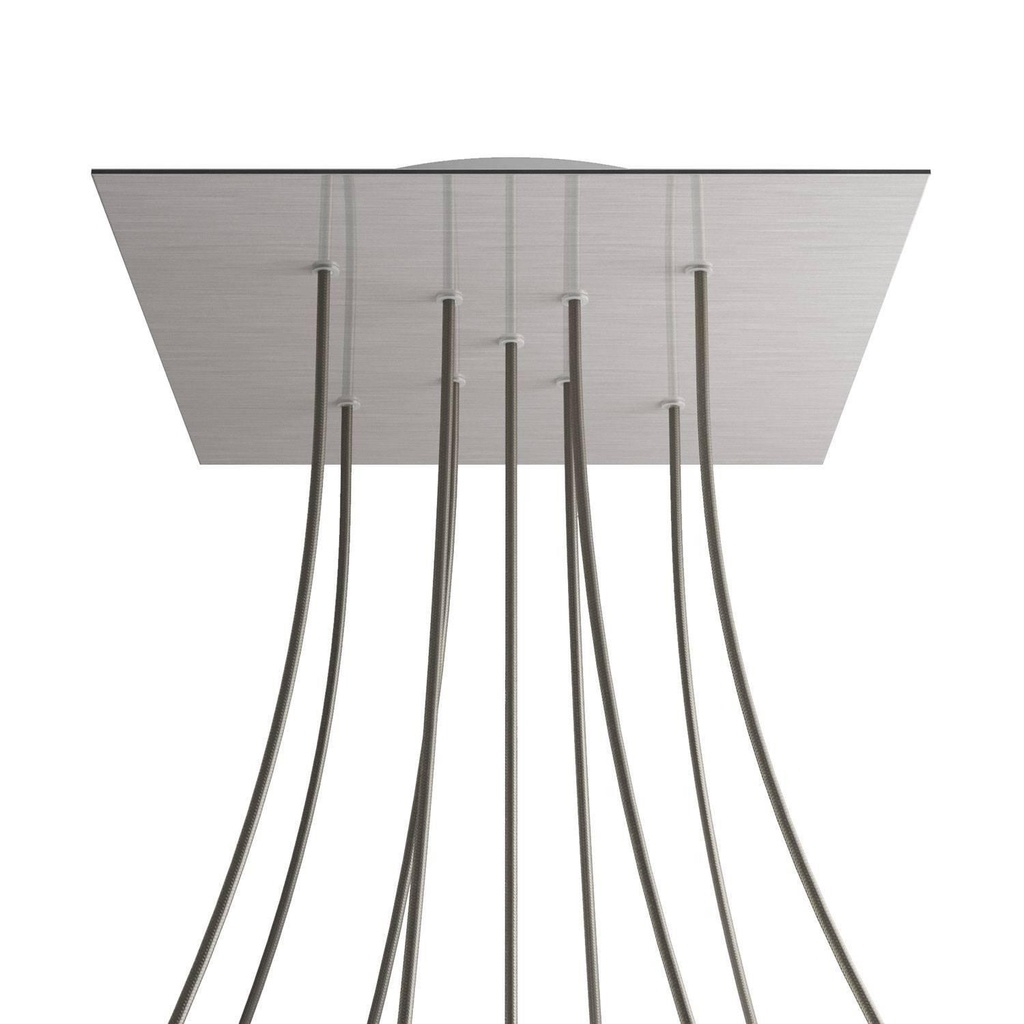 Rosone XXL Rose-One SMART quadrato, 400 mm con 9 fori a X -