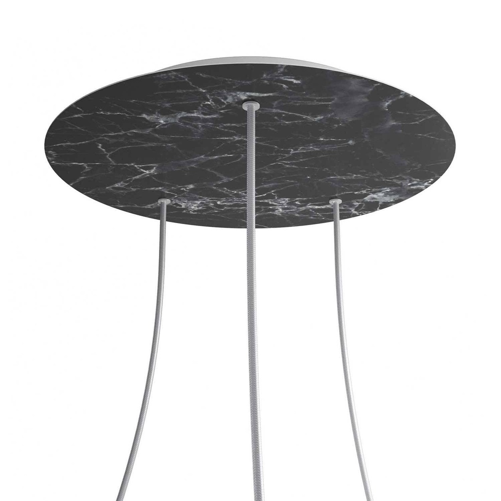 Rose-One XXL rosette round, 400 mm diameter with 3 holes and 4 holes