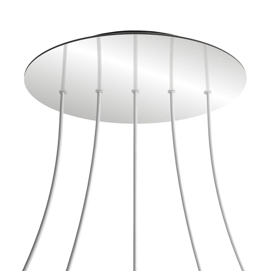 Rose-One XXL rosette round, diameter 400 mm with 5 holes in line and 4