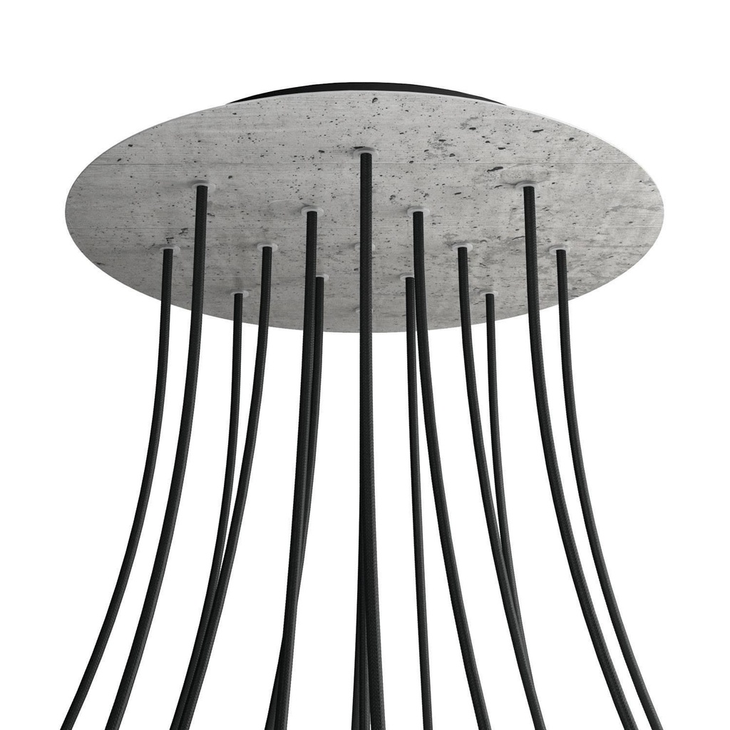 Rosone XXL Rose-One rotondo, diametro 400 mm con 15 fori e 4 fori